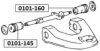 ASVA 0101-160 Control Arm-/Trailing Arm Bush